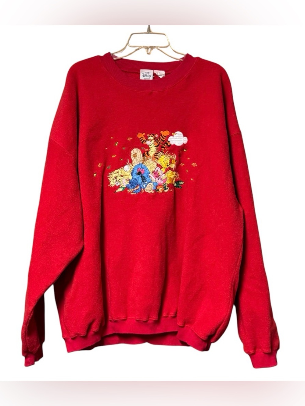 Vintage 90’s The Disney Store Winnie the Pooh and friends Fall Sweatshirt XXL